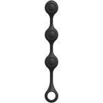 Черные утяжеленные анальные шарики Anal Essentials Weighted Silicone Anal Balls - 34,3 см
