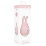 Розовый клиторальный стимулятор Love Bunny - 9,4 см