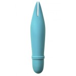 Голубой мини-вибратор Universe Teasing Ears - 12,5 см