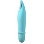 Голубой мини-вибратор Universe Teasing Ears - 12,5 см