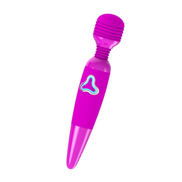 Лиловый вибромассажер Flirtatious Wand - 25 см