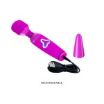 Лиловый вибромассажер Flirtatious Wand - 25 см