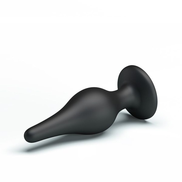 Анальная пробка на присоске среднего размера Sensitive Prostate Plug - 14 см