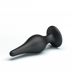 Анальная пробка на присоске среднего размера Sensitive Prostate Plug - 14 см