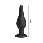 Анальная пробка на присоске среднего размера Sensitive Prostate Plug - 14 см