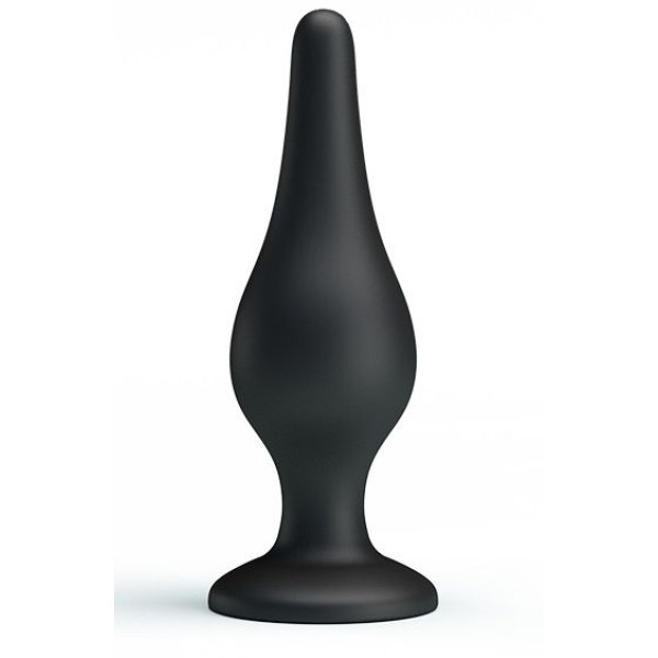 Анальная пробка на присоске среднего размера Sensitive Prostate Plug - 14 см