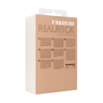 Телесный фаллоимитатор Realistic Cock 8  With Scrotum - 20 см