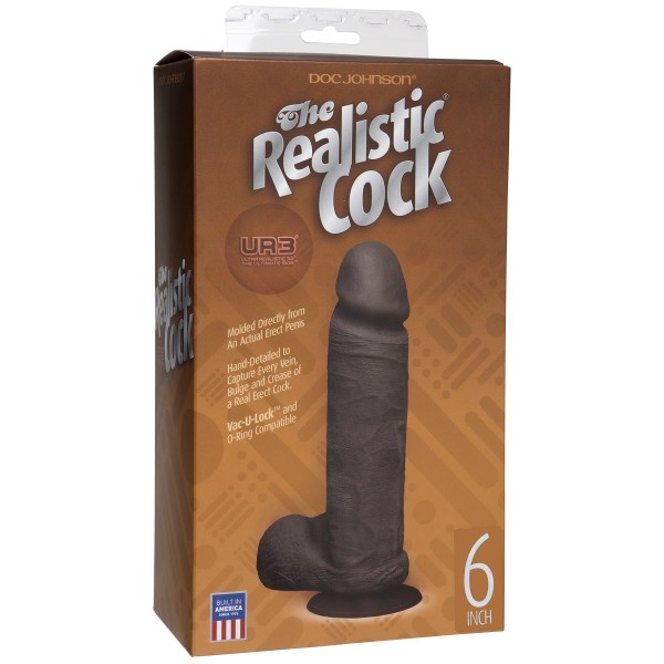 Реалистичный фаллоимитатор The Realistic Cock ULTRASKYN 6” - 17,3 см