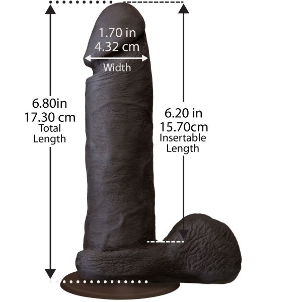 Реалистичный фаллоимитатор The Realistic Cock ULTRASKYN 6” - 17,3 см