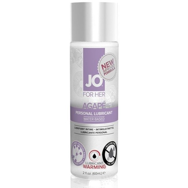 Разогревающий женский лубрикант на водной основе JO AGAPE LUBRICANT WARMING - 60 мл