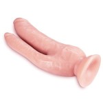Телесный фаллоимитатор 8 Inch DP Cock - 20,32 см