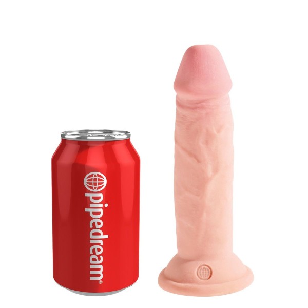Телесный фаллоимитатор на присоске 6  Triple Density Cock - 18,4 см