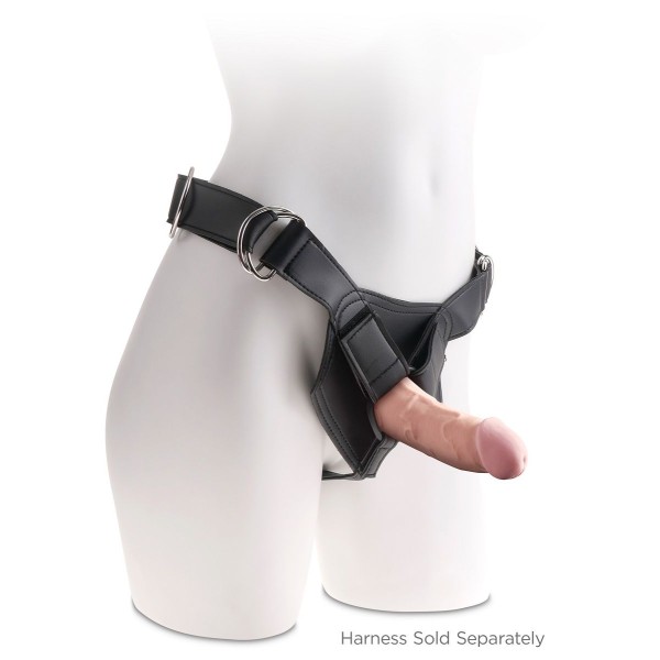 Телесный фаллоимитатор на присоске 6  Triple Density Cock - 18,4 см