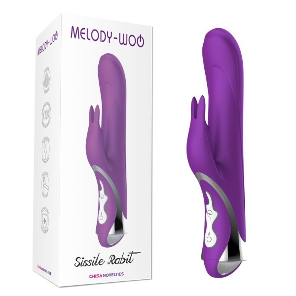 Фиолетовый вибратор-кролик Sissile Rabit - 23,5 см