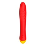 Красный изогнутый вибромассажер Romp Hype G-Spot - 21 см