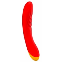 Красный изогнутый вибромассажер Romp Hype G-Spot - 21 см. Красный изогнутый вибромассажер Romp Hype G-Spot - 21 см.
