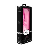 Розовый вибратор с клиторальным отростком VILAIN BIANCA PASSION - 18 см