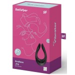 Чёрный многофункциональный стимулятор для пар Satisfyer Endless Joy