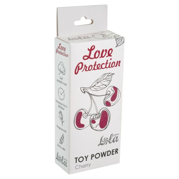 Пудра для игрушек Love Protection с ароматом вишни - 15 гр