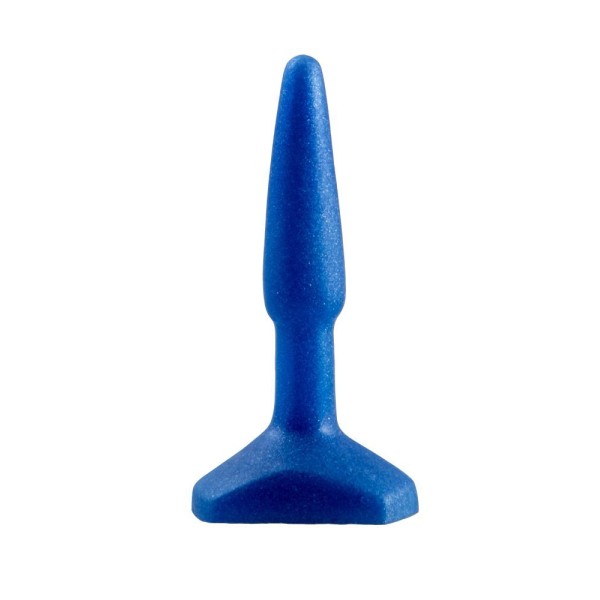 Синий анальный стимулятор Small Anal Plug - 12 см