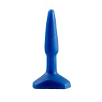 Синий анальный стимулятор Small Anal Plug - 12 см