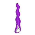 Фиолетовый изогнутый вибратор NAGHI NO18 RECHARGEABLE 3 MOTOR VIBE - 15 см