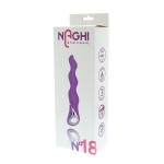 Фиолетовый изогнутый вибратор NAGHI NO18 RECHARGEABLE 3 MOTOR VIBE - 15 см