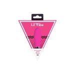 Розовый силиконовый мини-вибратор Lil Swirl - 10 см