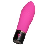 Розовый силиконовый мини-вибратор Lil Swirl - 10 см