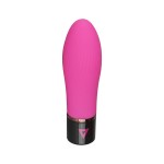 Розовый силиконовый мини-вибратор Lil Swirl - 10 см