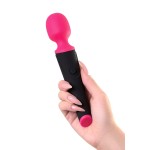 Черно-розовый вибростимулятор ASTER - 19,5 см