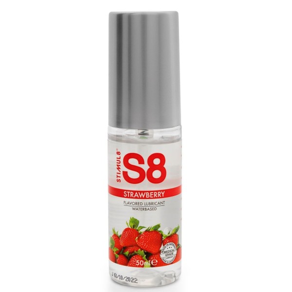 Лубрикант S8 Flavored Lube со вкусом клубники - 50 мл
