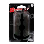 Чёрная анальная втулка SMILING SILICONE BUTT PLUG BLACK - 8,9 см