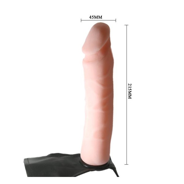 Гибкий фаллоимитатор-реалистик на трусиках Ultra Passionate Harness - 21,5 см
