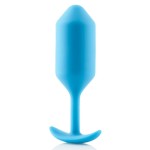 Голубая пробка для ношения B-vibe Snug Plug 3 - 12,7 см
