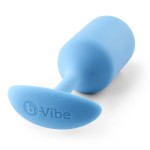 Голубая пробка для ношения B-vibe Snug Plug 3 - 12,7 см