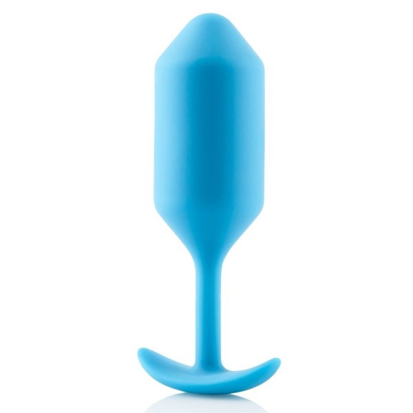 Голубая пробка для ношения B-vibe Snug Plug 3 - 12,7 см