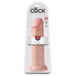 Фаллоимитатор-гигант телесного цвета на присоске 12  Cock - 31 см