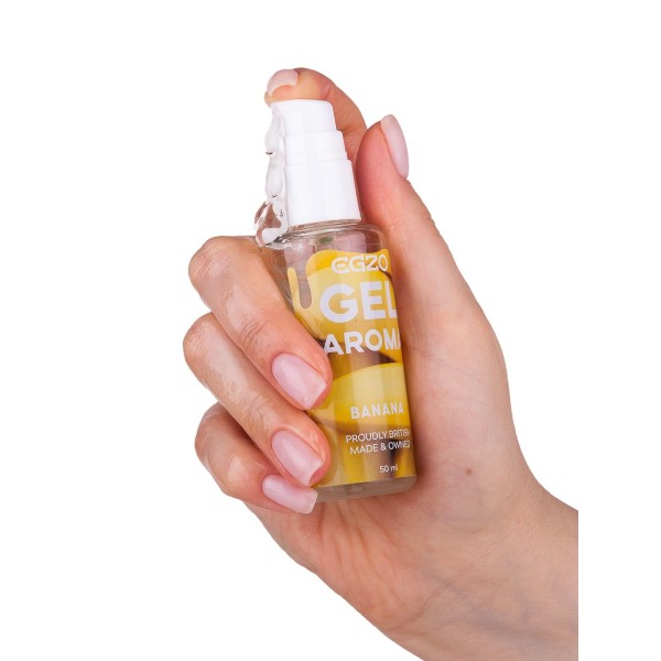 Интимный лубрикант Egzo Aroma с ароматом банана - 50 мл