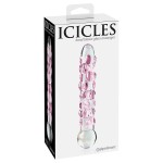 Стеклянный фаллоимитатор Icicles №7 - 17,8 см