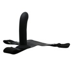 Страпон на эластичных ремнях Ultra Harness Karin Dildo - 16,8 см