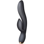Черный вибратор-кролик Regala Rabbit - 22,5 см
