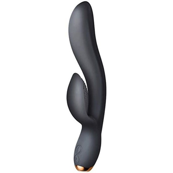 Черный вибратор-кролик Regala Rabbit - 22,5 см