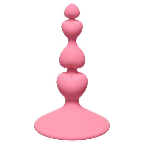 Розовая анальная пробка Sweetheart Plug Pink - 10 см