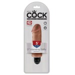 Кофейный вибратор-реалистик 5  Vibrating Stiffy - 16,5 см