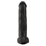 Чёрный фаллоимитатор-гигант 15  Cock with Balls - 40,6 см