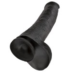 Чёрный фаллоимитатор-гигант 15  Cock with Balls - 40,6 см