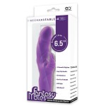 Фиолетовый вибратор с клиторальным стимулятором MATES FANTASY RECHARGE VIBRATOR - 17 см