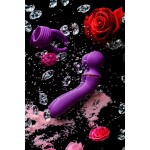 Фиолетовый вибромассажер Eromantica Uma - 20 см