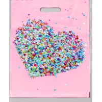 Полиэтиленовый пакет Сердечки - 31 х 40 см. Полиэтиленовый пакет Сердечки - 31 х 40 см.